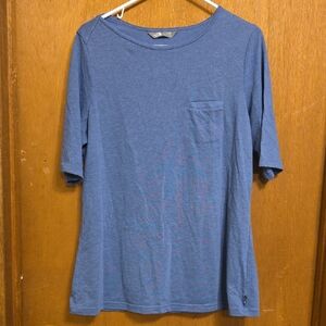 The North Face Men's Heather Blue Short Sleeve Tee